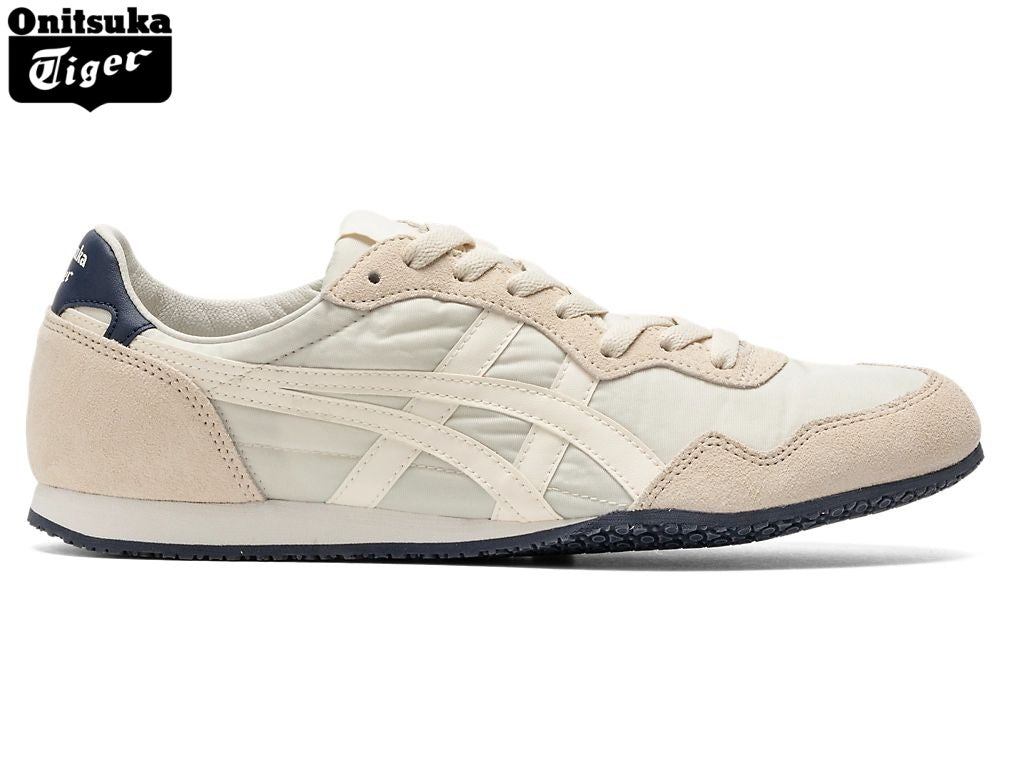 Onitsuka Tiger Serrano Cream & Navy Teddy Fur Unisex Sneakers