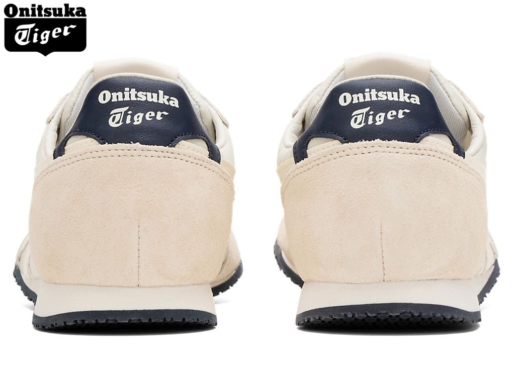Onitsuka Tiger Serrano Cream & Navy Teddy Fur Unisex Sneakers