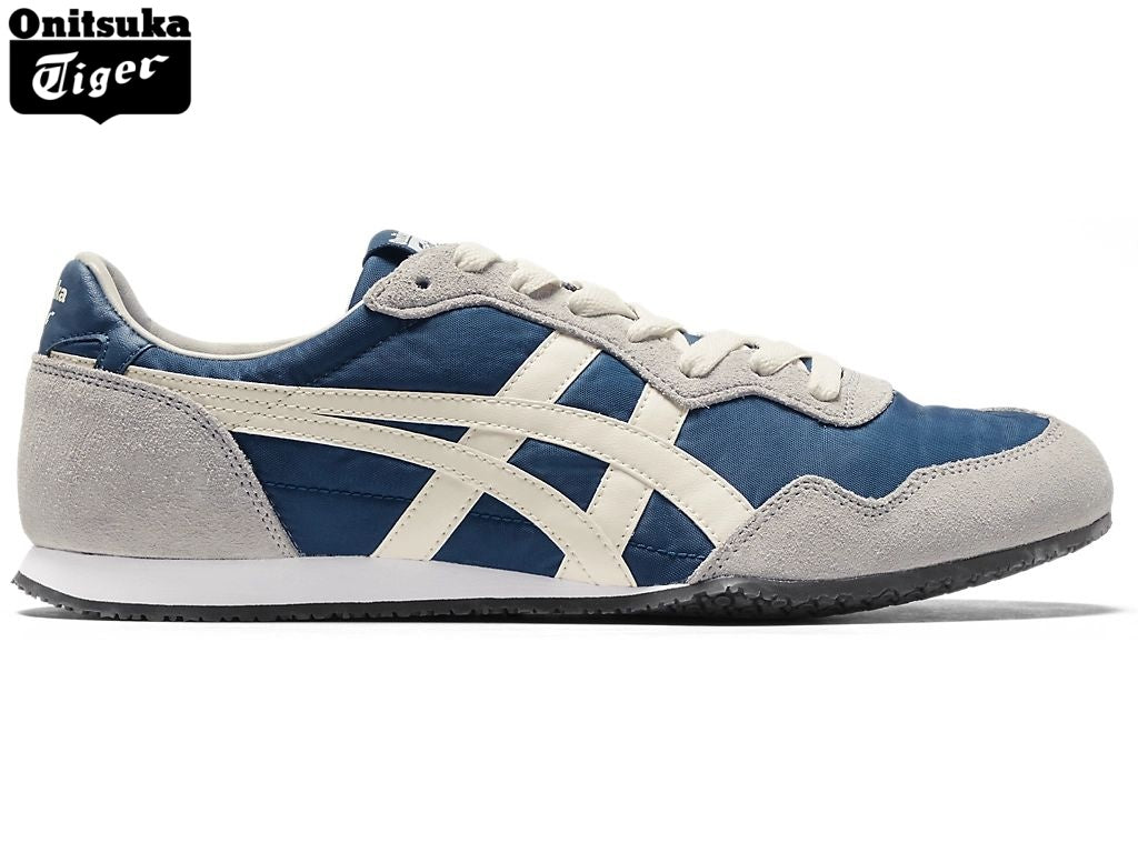 Onitsuka Tiger Serrano Blue & Cream Teddy Fur Unisex Sneakers