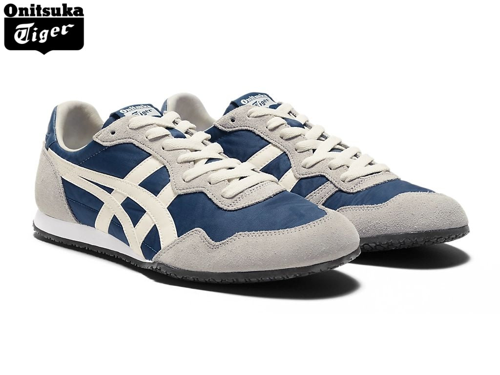 Onitsuka Tiger Serrano Blue & Cream Teddy Fur Unisex Sneakers