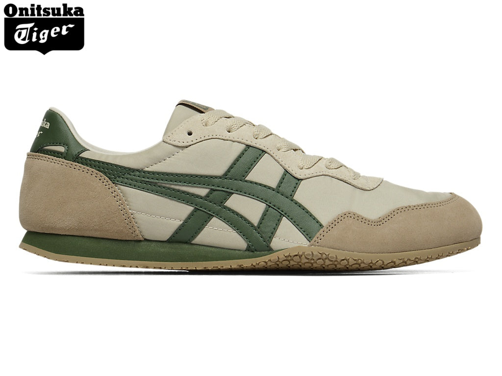 Onitsuka Tiger Serrano Beige & Green Unisex Sneakers