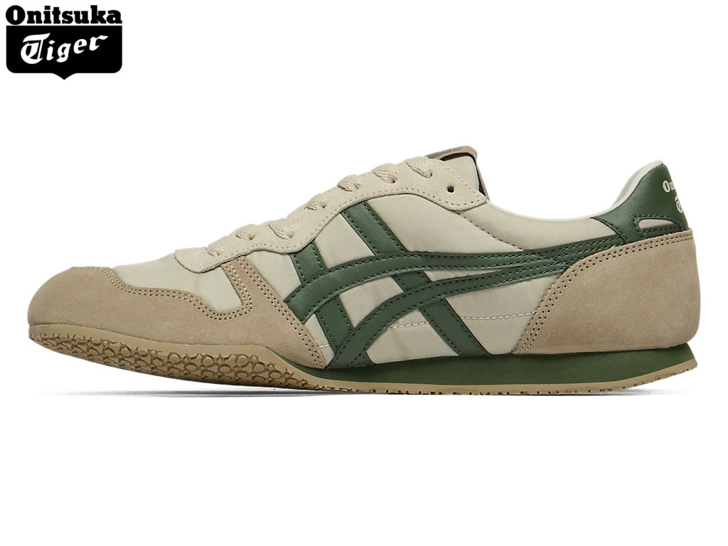 Onitsuka Tiger Serrano Beige & Green Unisex Sneakers