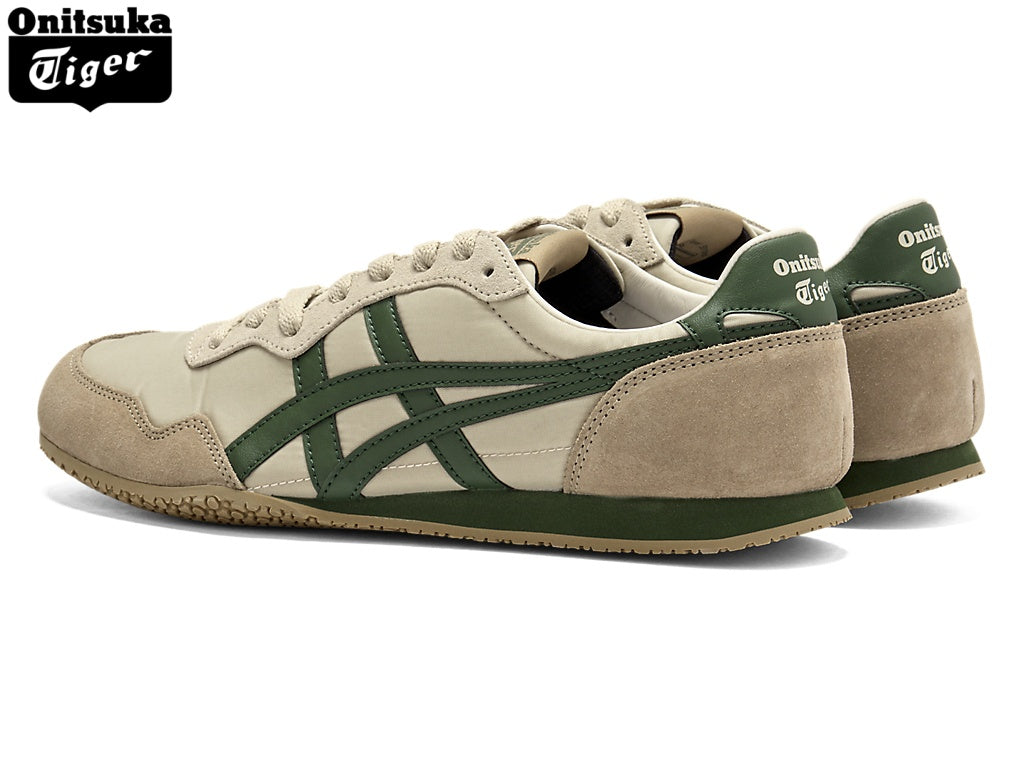 Onitsuka Tiger Serrano Beige & Green Unisex Sneakers