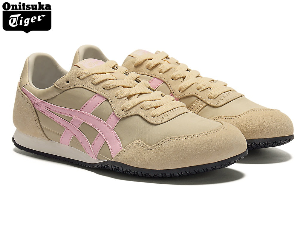 Onitsuka Tiger Serrano Beige & Pink Unisex Sneakers