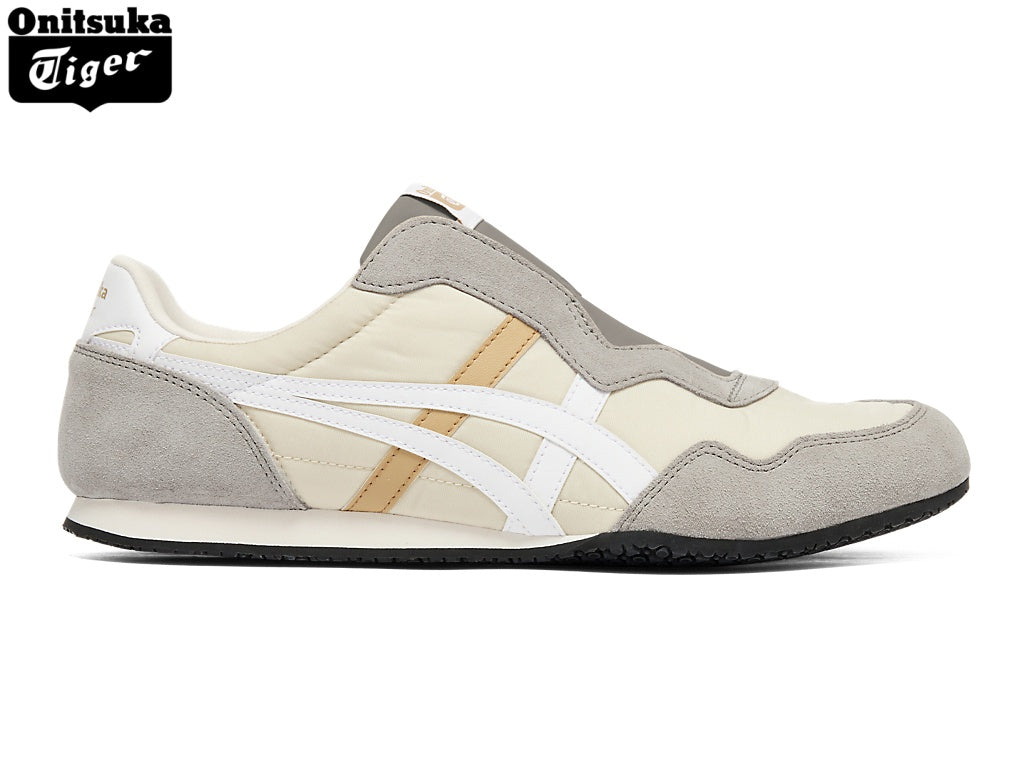 Onitsuka Tiger Serrano Slip-On Beige & Grey Unisex Sneakers