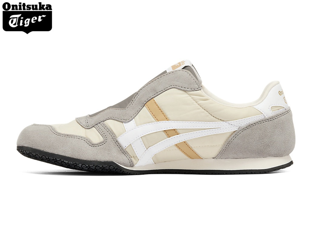 Onitsuka Tiger Serrano Slip-On Beige & Grey Unisex Sneakers