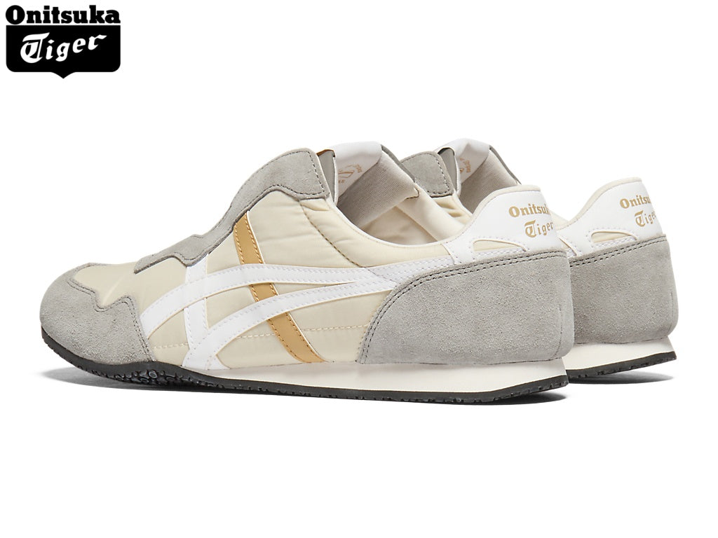 Onitsuka Tiger Serrano Slip-On Beige & Grey Unisex Sneakers