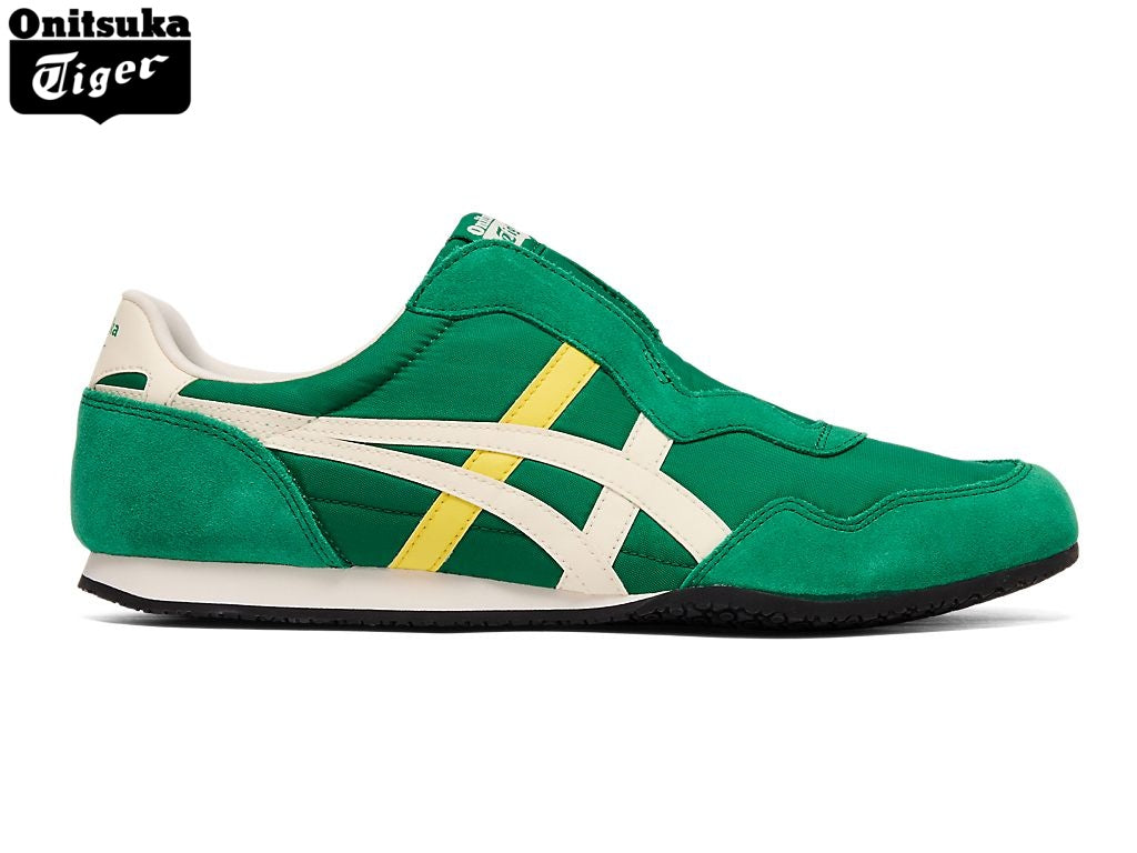 Onitsuka Tiger Serrano Slip-On Green & Yellow Unisex Sneakers