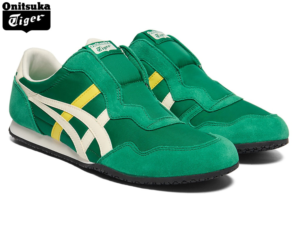 Onitsuka Tiger Serrano Slip-On Green & Yellow Unisex Sneakers