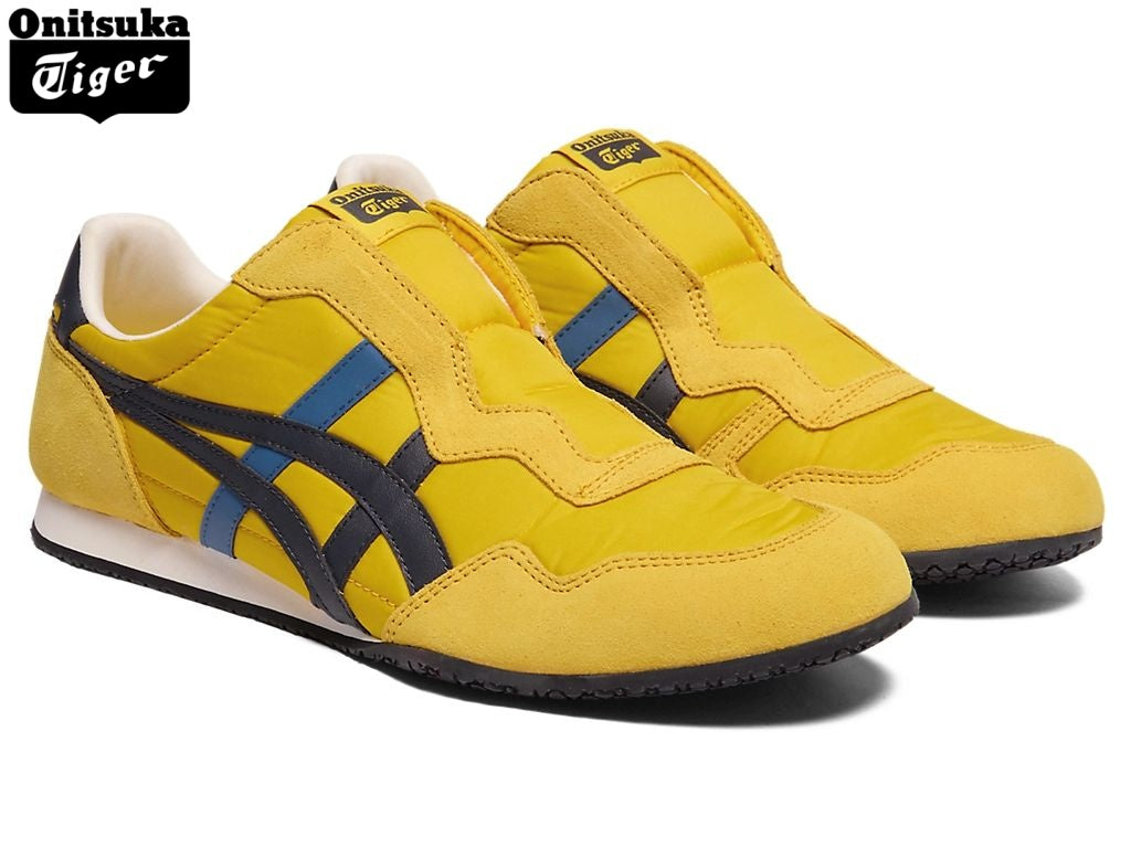 Onitsuka Tiger Serrano Slip-On Yellow & Navy Unisex Sneakers