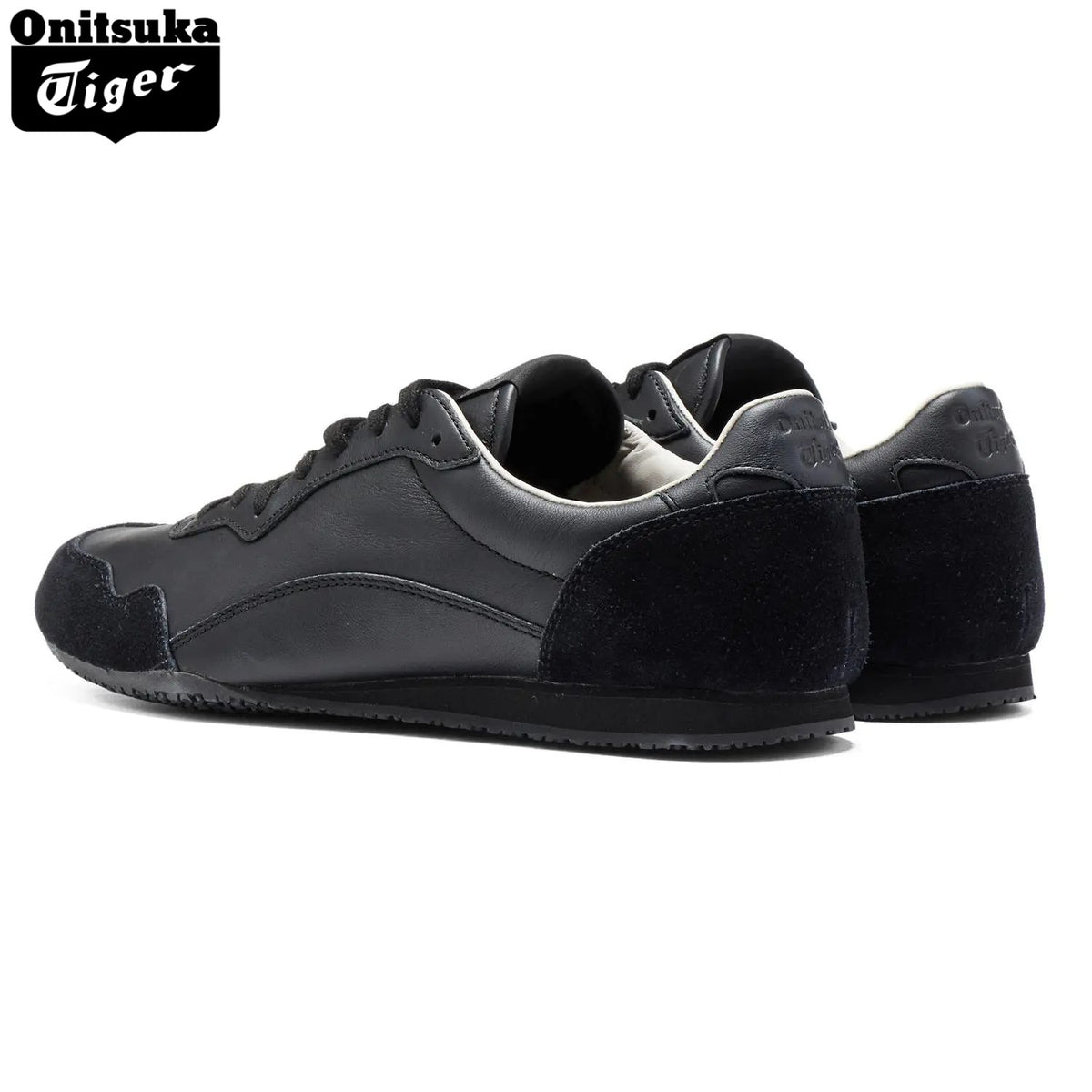 Onitsuka Tiger Serrano Black Leather Unisex Sneakers