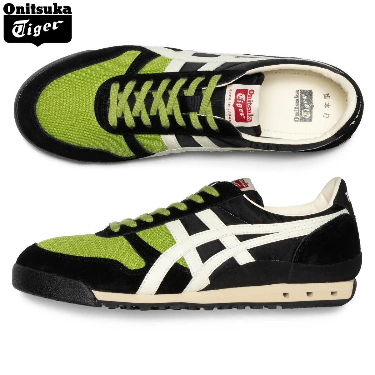 Onitsuka Tiger ULTIMATE 81 NM Sneakers | Black/Lime Green