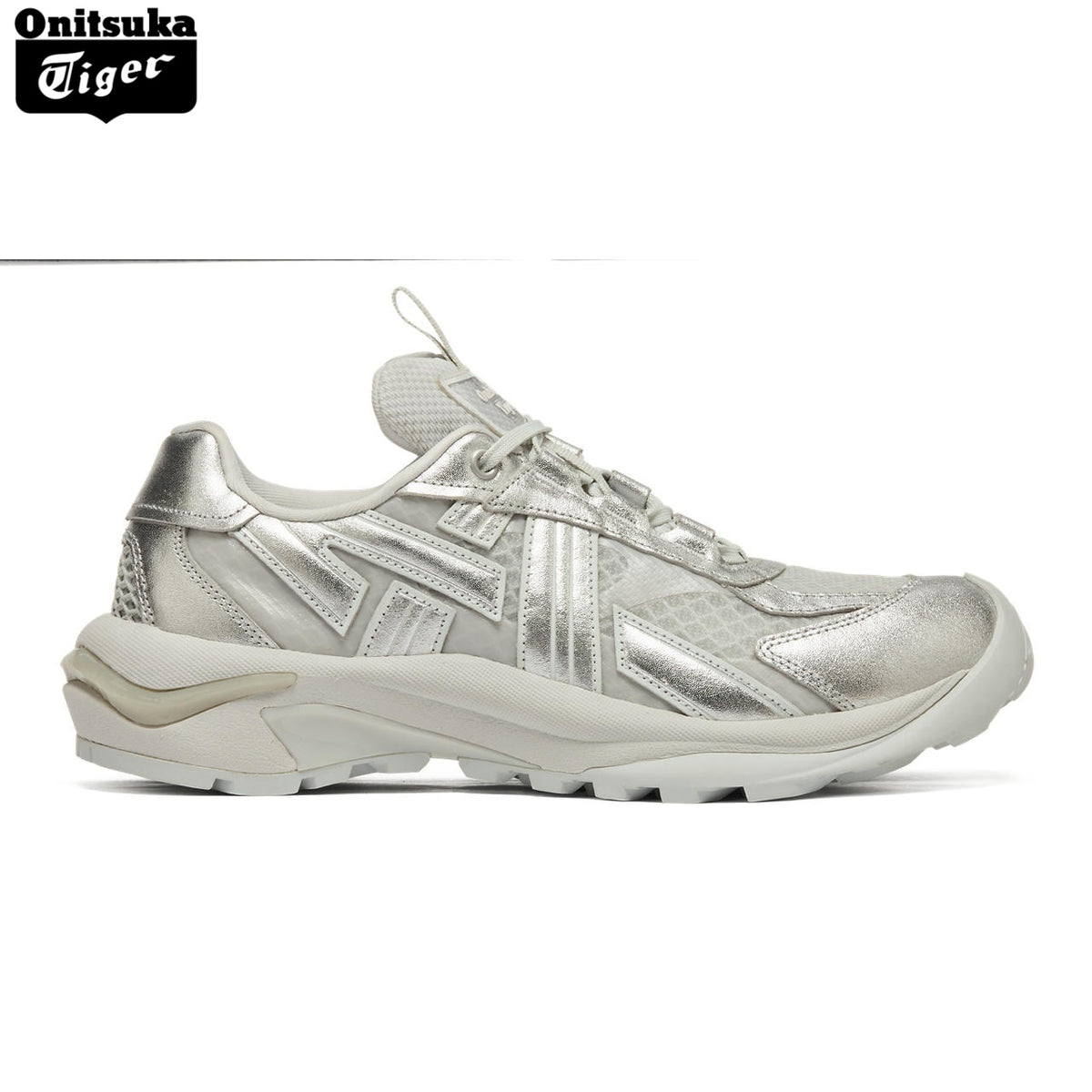 Onitsuka Tiger Silver & White Outdoor Sneakers