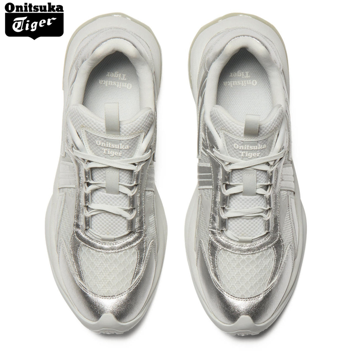 Onitsuka Tiger Silver & White Outdoor Sneakers