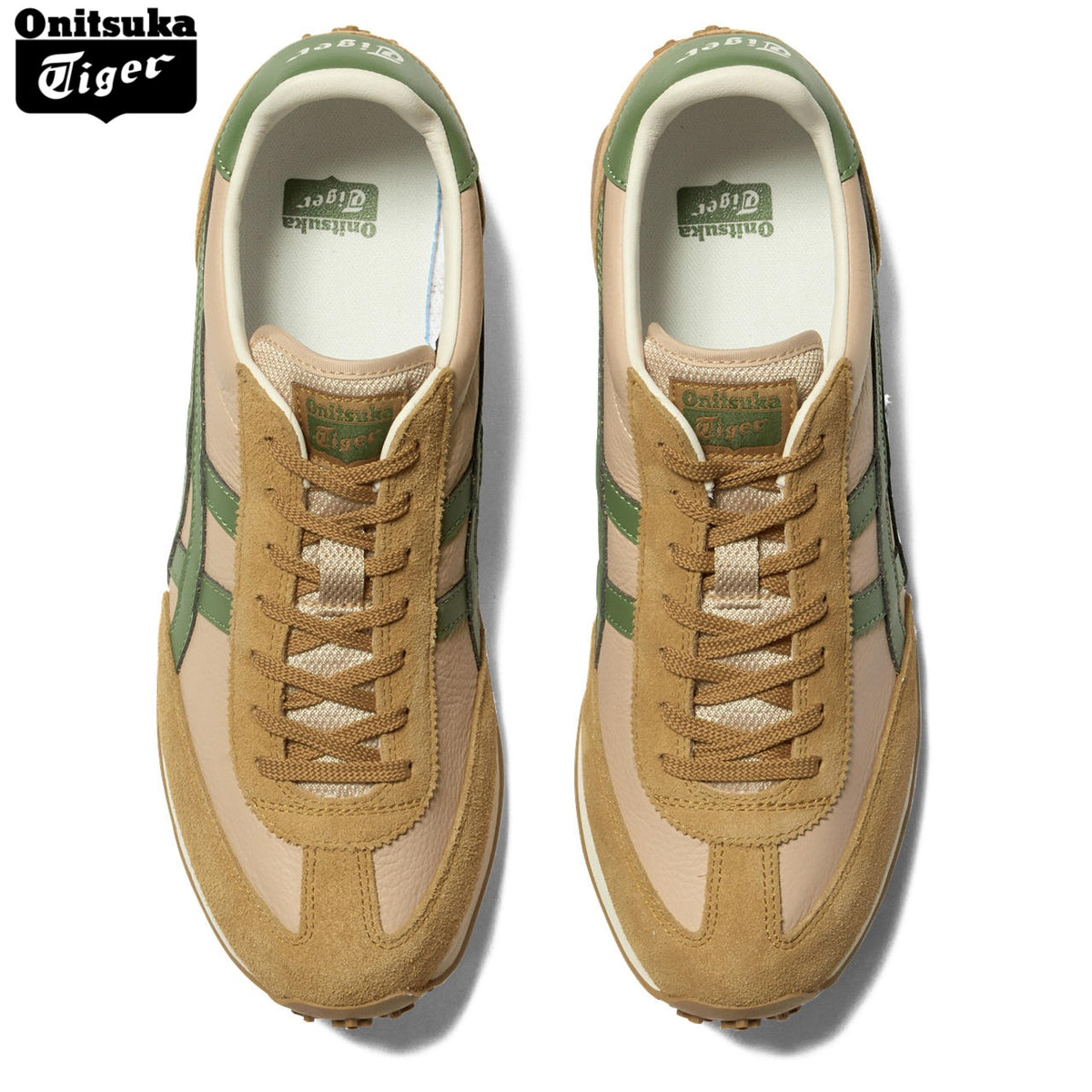 Onitsuka Tiger EDR 78 Tan, Beige & Green Sneakers