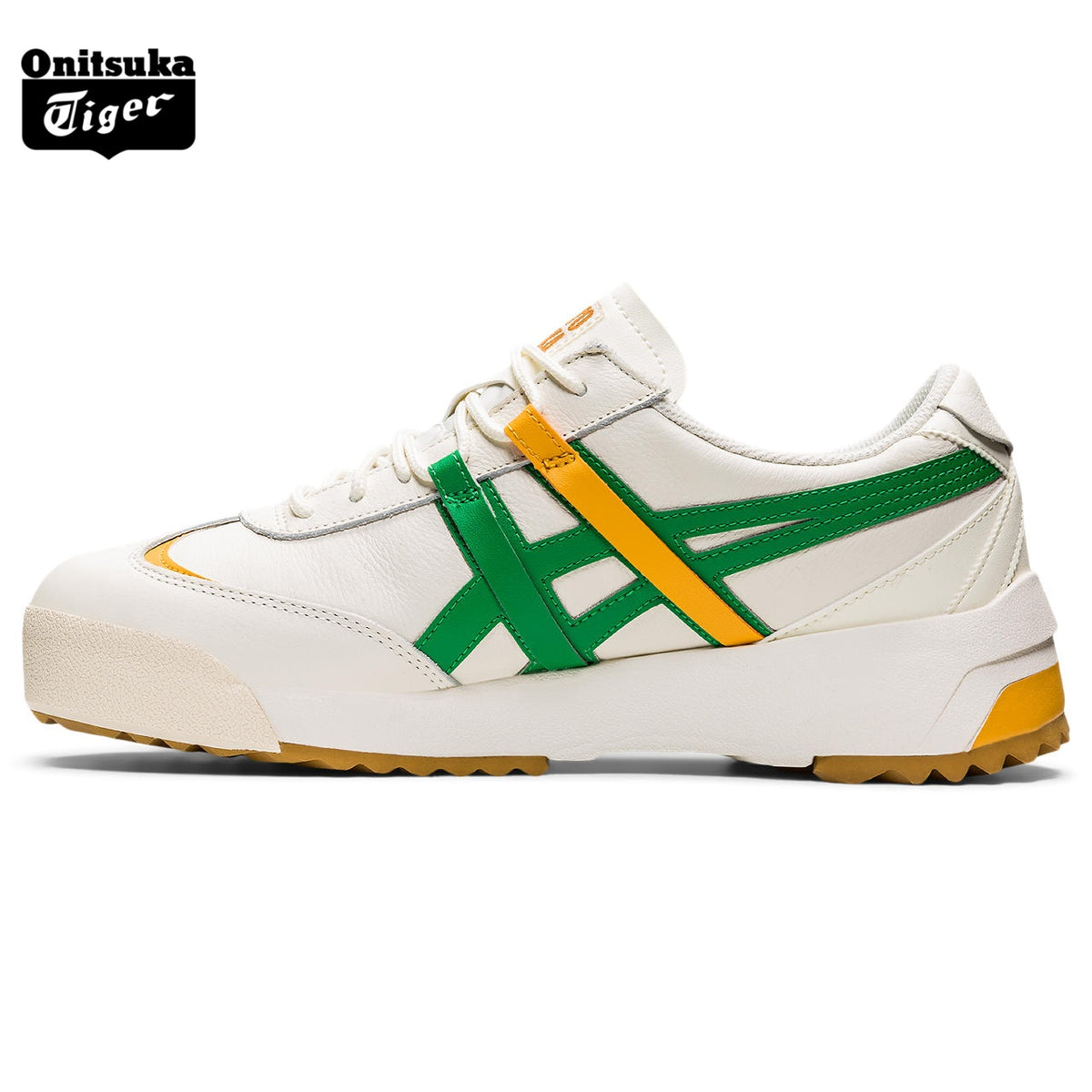 Onitsuka Tiger Delegation EX White, Green & Yellow Sneakers