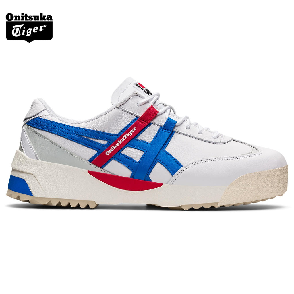 Onitsuka Tiger Delegation EX White, Blue & Red Sneakers