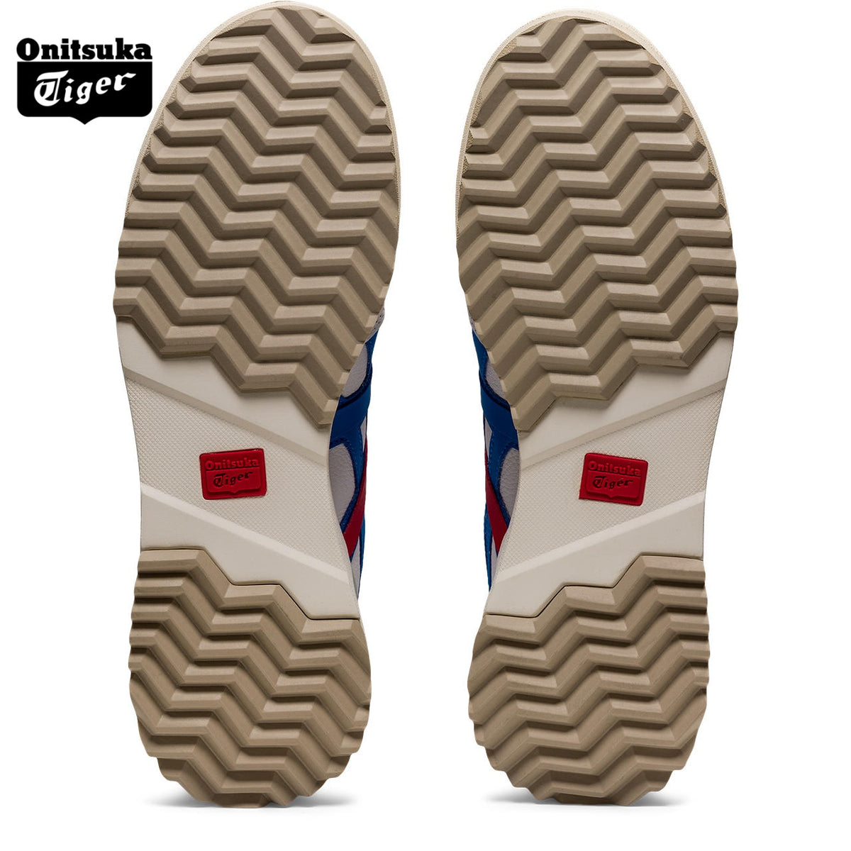 Onitsuka Tiger Delegation EX White, Blue & Red Sneakers
