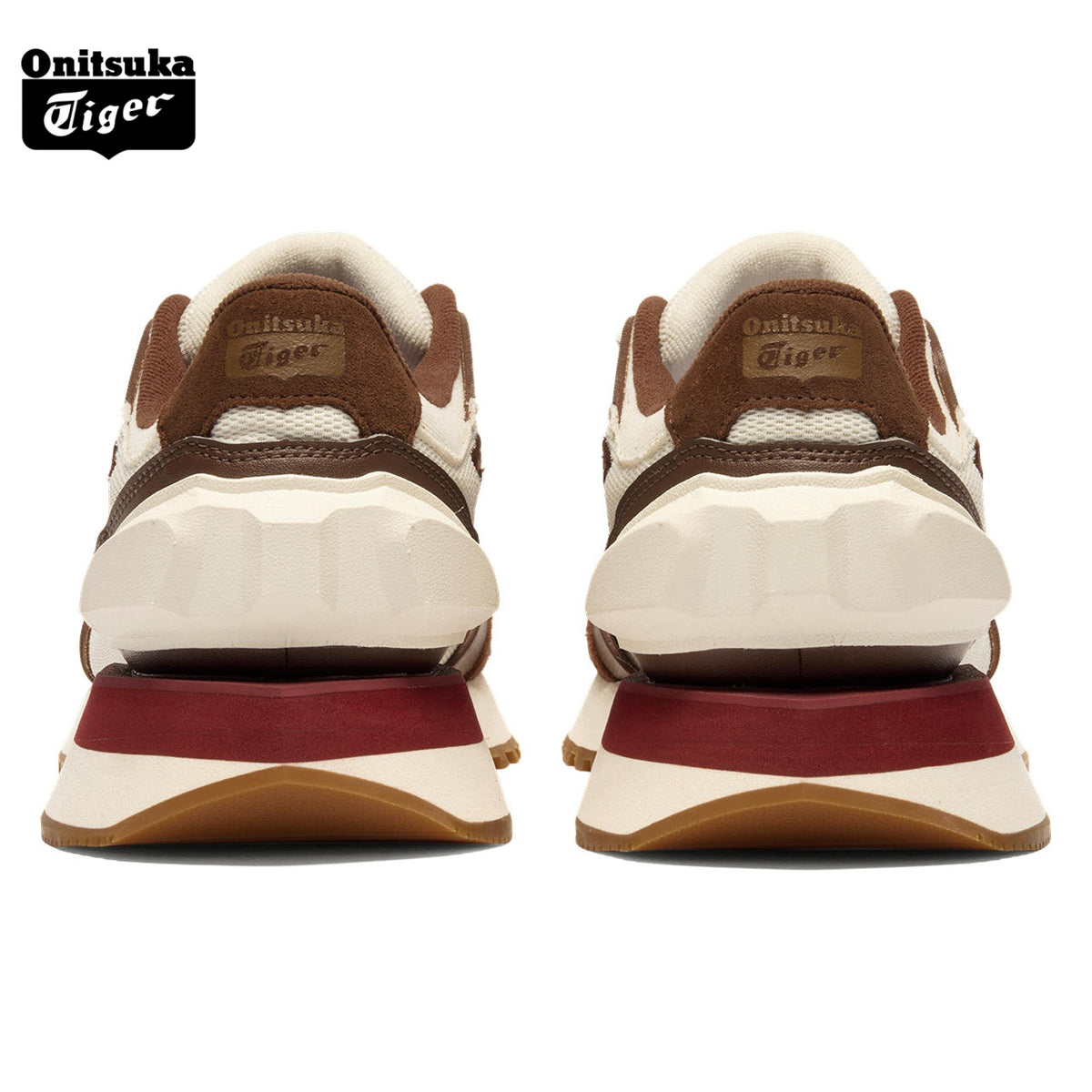 Onitsuka Tiger MOAGE CO Cream & Reddish Brown Sneakers