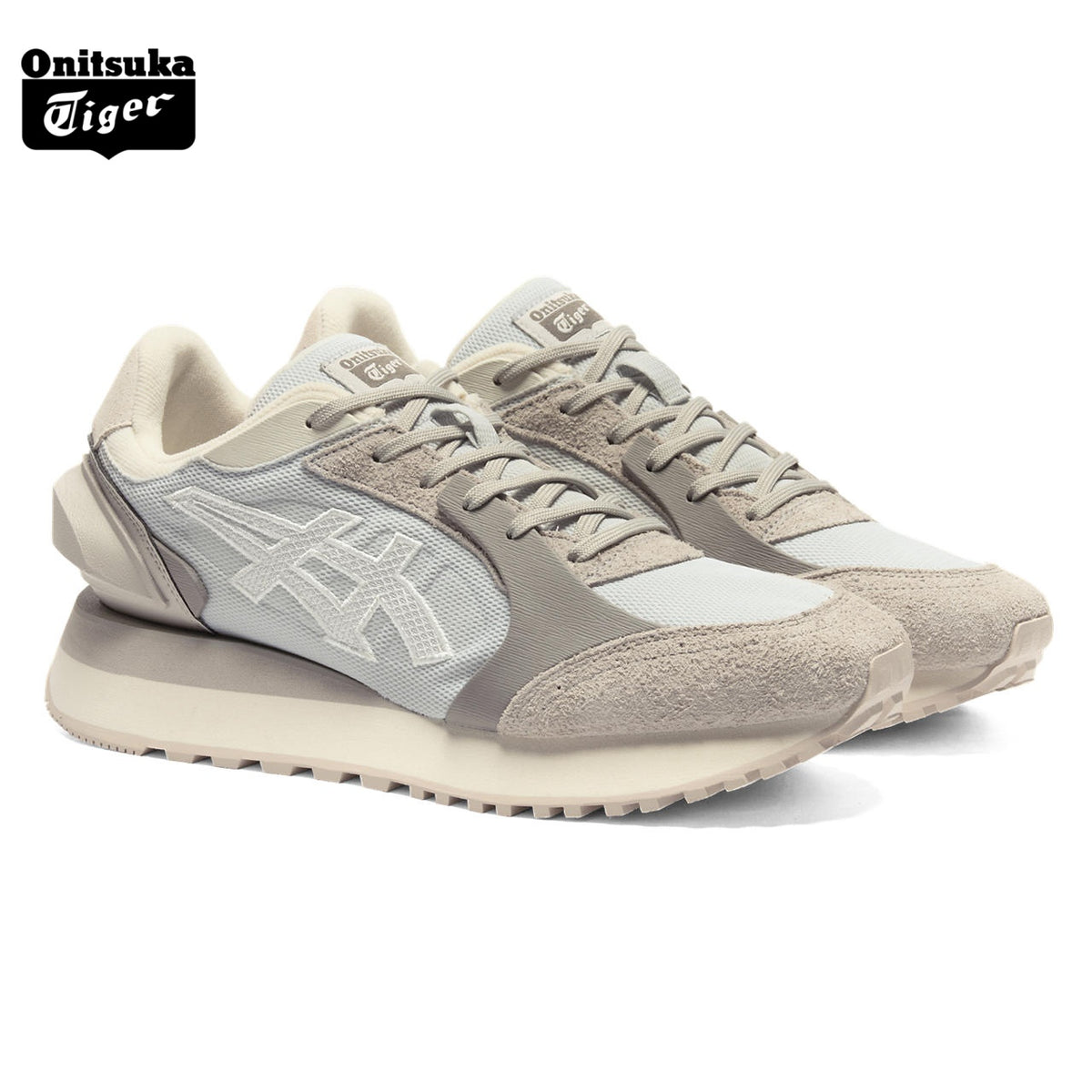 Onitsuka Tiger MOAGE CO Light Gray & Beige Sneakers