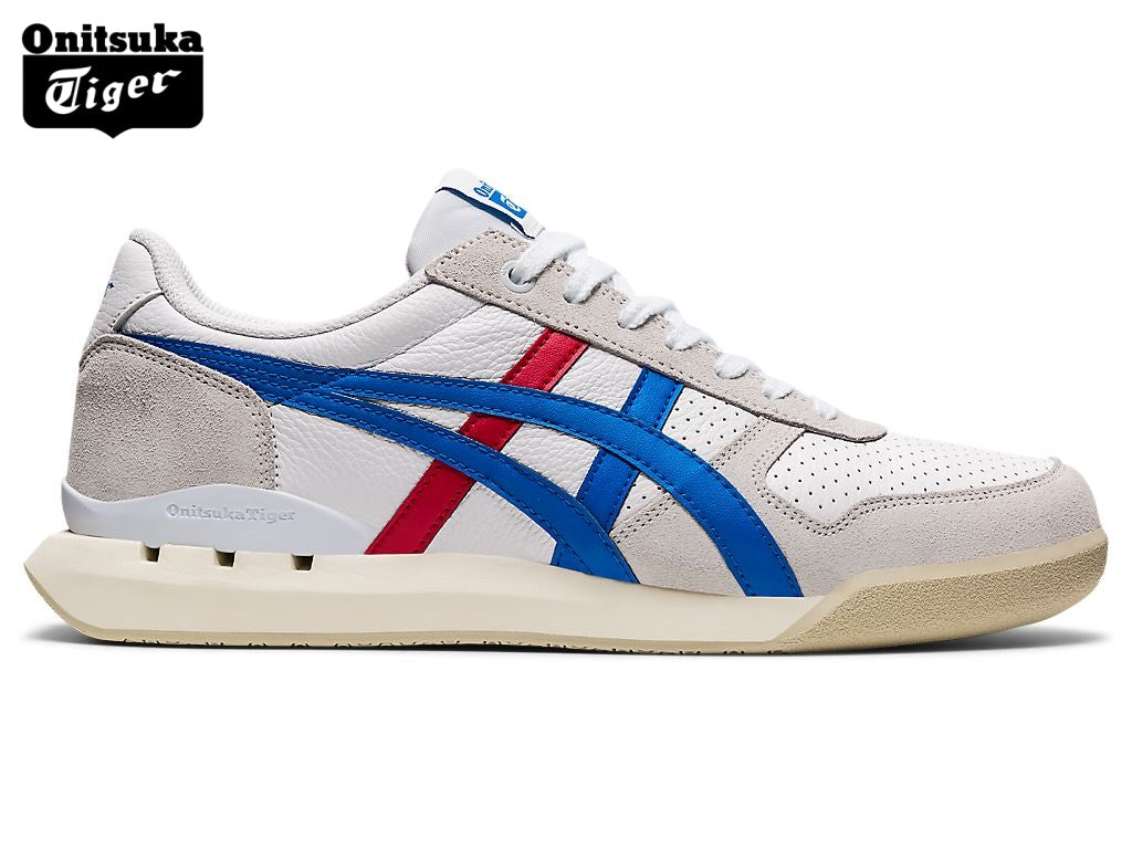 Onitsuka Tiger Ultimate 81 White, Blue & Red Sneakers