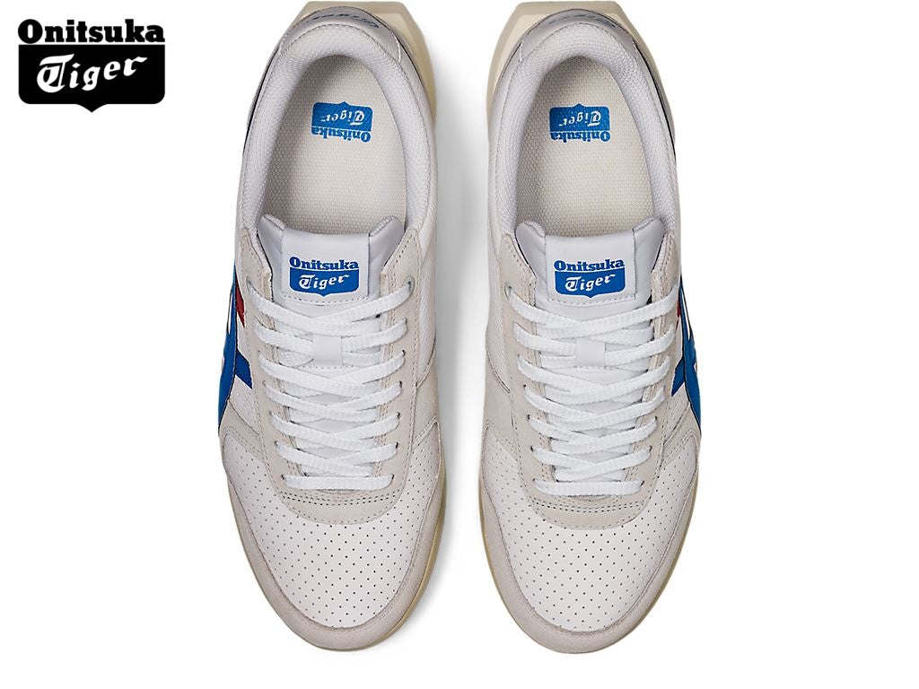 Onitsuka Tiger Ultimate 81 White, Blue & Red Sneakers