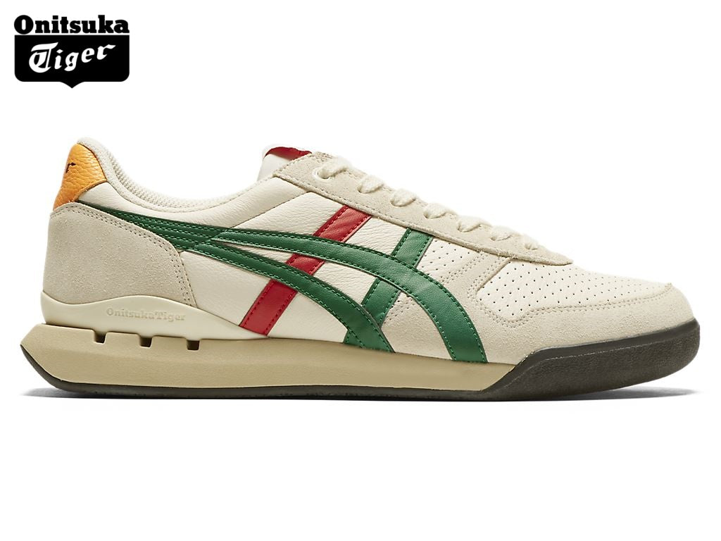 Onitsuka Tiger Ultimate 81 Cream, Green & Red Sneakers