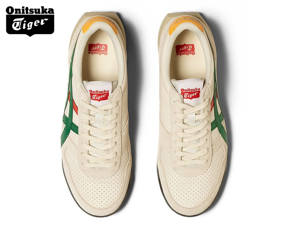 Onitsuka Tiger Ultimate 81 Cream, Green & Red Sneakers