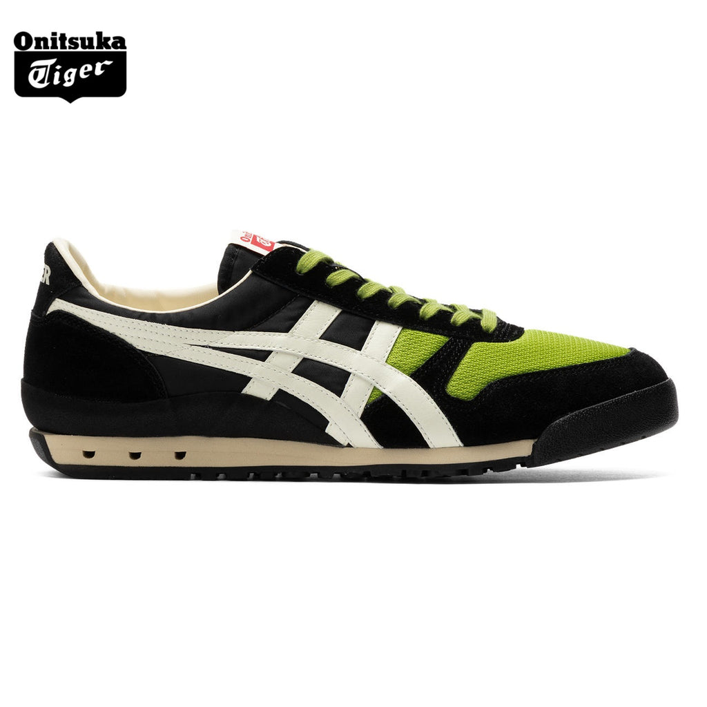 Onitsuka Tiger Ultimate 81 Black & Lime Green Sneakers