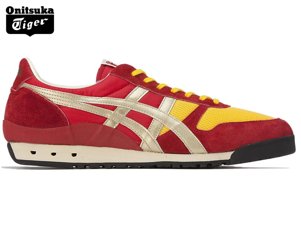 Onitsuka Tiger Ultimate 81 Red, Yellow & Gold Sneakers