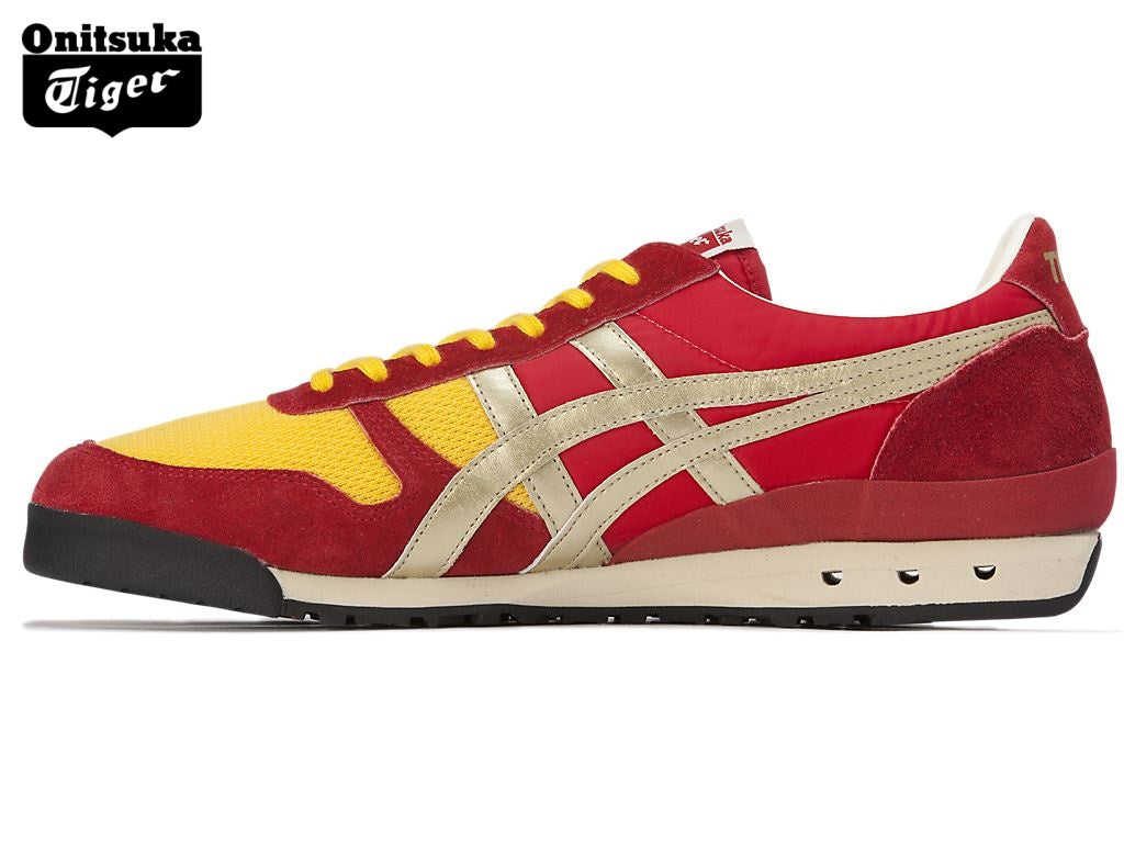 Onitsuka Tiger Ultimate 81 Red, Yellow & Gold Sneakers