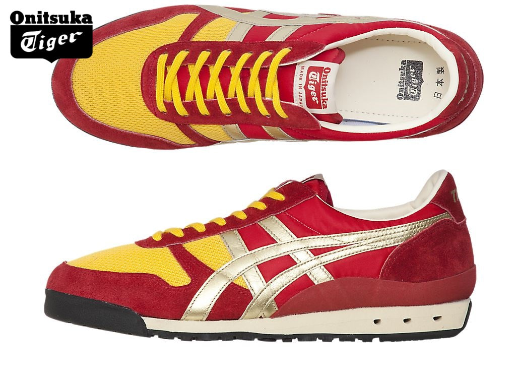 Onitsuka Tiger Ultimate 81 Red, Yellow & Gold Sneakers