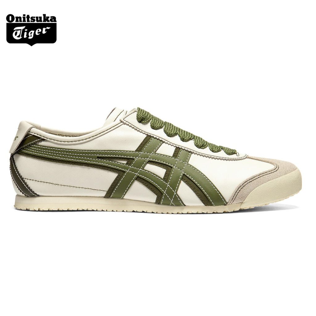 Onitsuka Tiger Mexico 66 Cream & Olive Green Sneakers