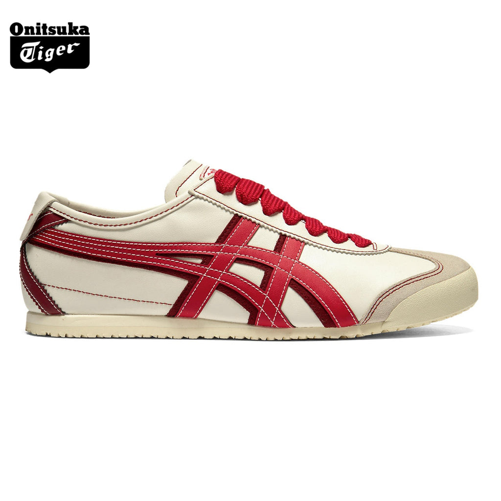 Onitsuka Tiger Mexico 66 Cream & Red Sneakers
