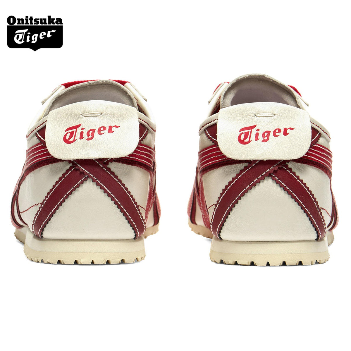 Onitsuka Tiger Mexico 66 Cream & Red Sneakers