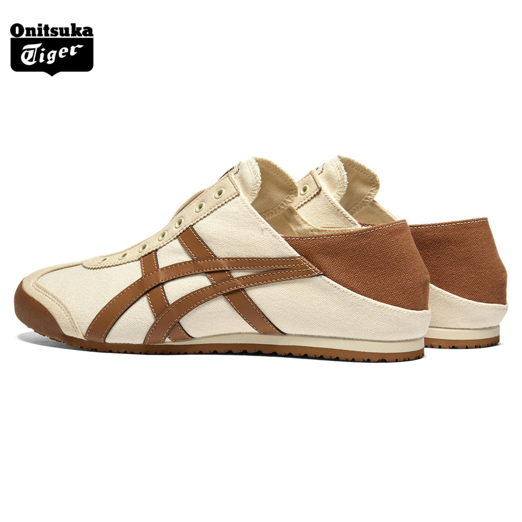 Onitsuka Tiger Mexico 66 Slip-On Cream & Brown Sneakers