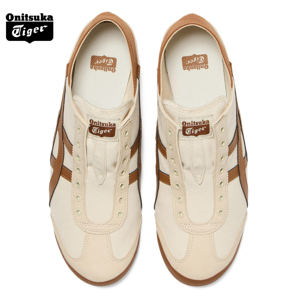 Onitsuka Tiger Mexico 66 Slip-On Cream & Brown Sneakers