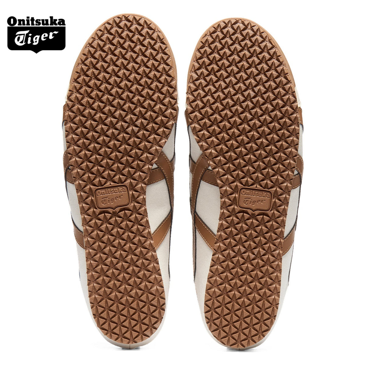 Onitsuka Tiger Mexico 66 Slip-On Cream & Brown Sneakers