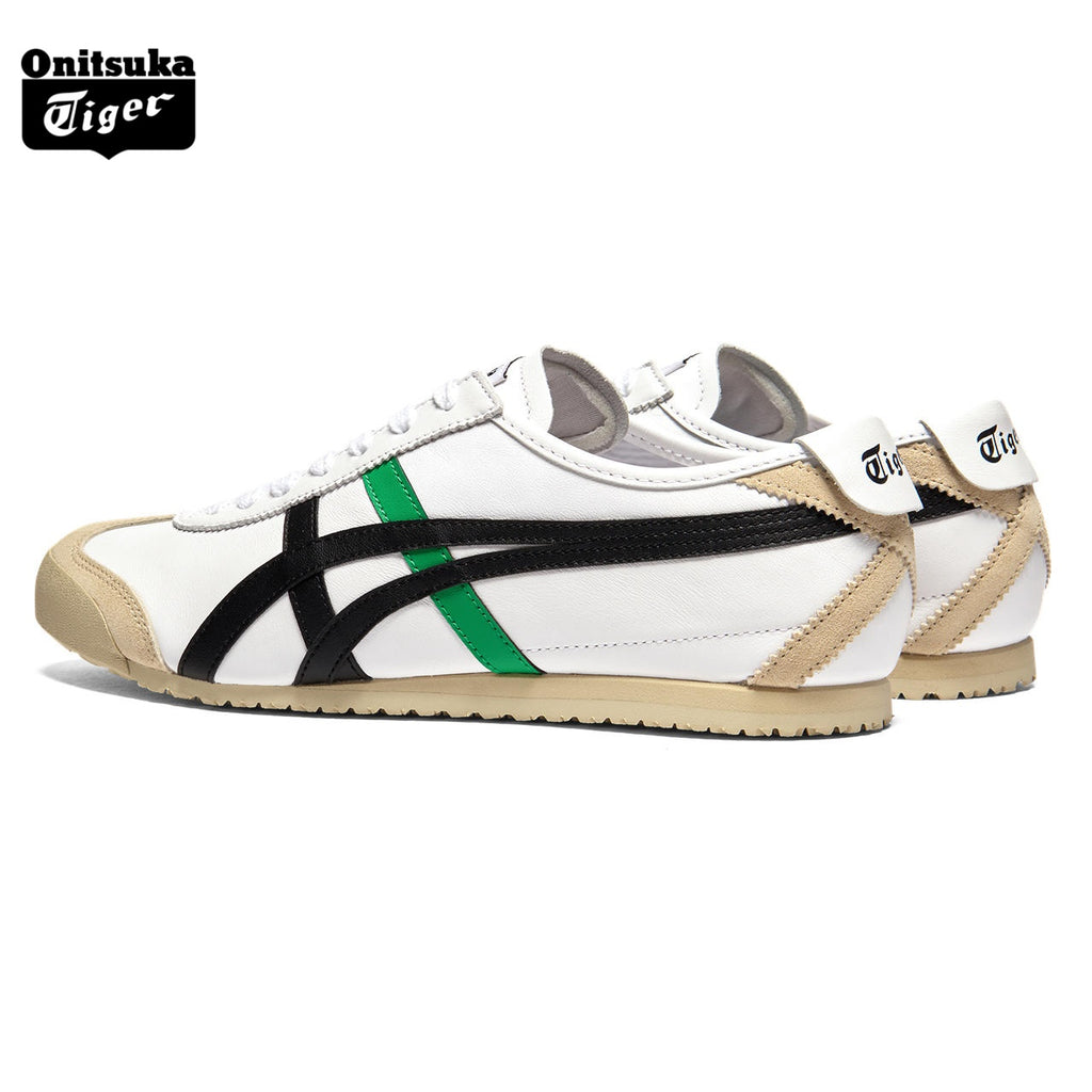 Onitsuka Tiger Mexico 66 White, Black & Green Sneakers