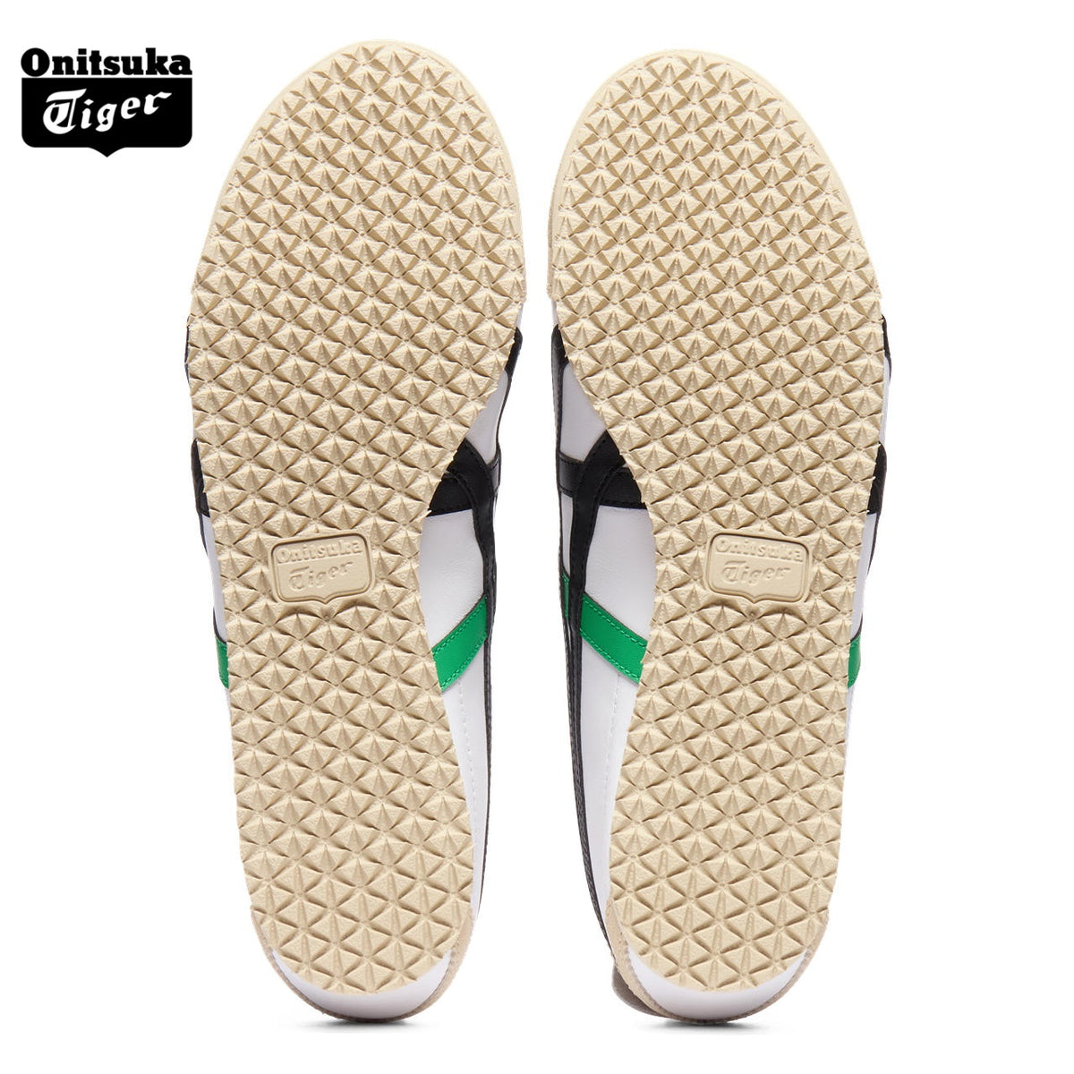 Onitsuka Tiger Mexico 66 White, Black & Green Sneakers