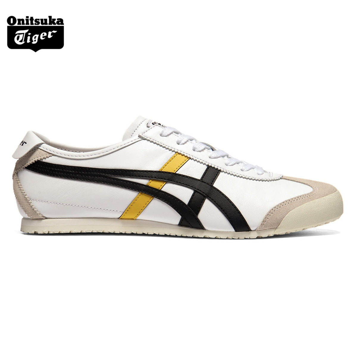 Onitsuka Tiger Mexico 66 White, Black & Yellow Sneakers