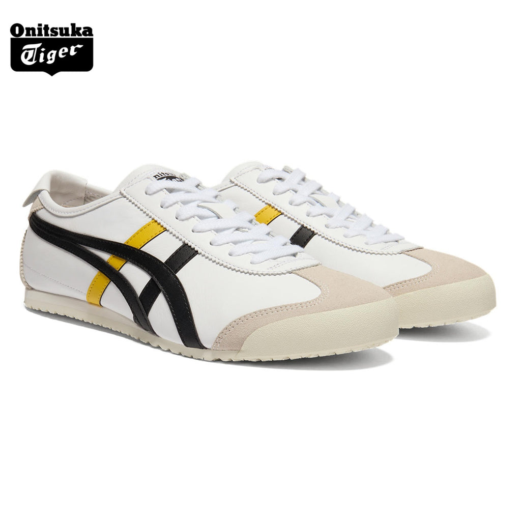 Onitsuka Tiger Mexico 66 White, Black & Yellow Sneakers