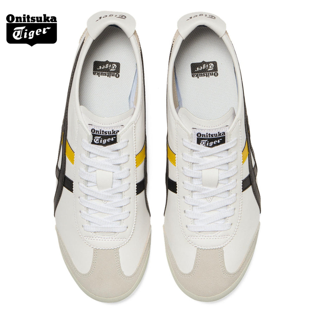 Onitsuka Tiger Mexico 66 White, Black & Yellow Sneakers
